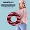 4E's Novelty 4 Pack Mini Inflatable Donuts – 15" Blow-up Donut Decor for Donut Party Favors